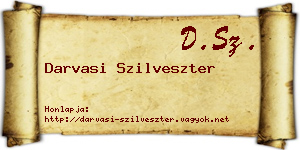 Darvasi Szilveszter névjegykártya